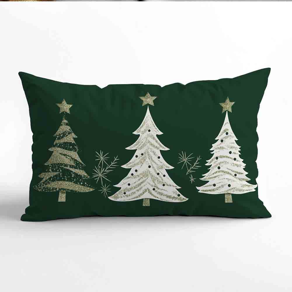 1pc Christmas Holiday Themed Pillowcase Home New Year Decoration Christmas Living Room Double-sided Printed Sofa Pillowcase