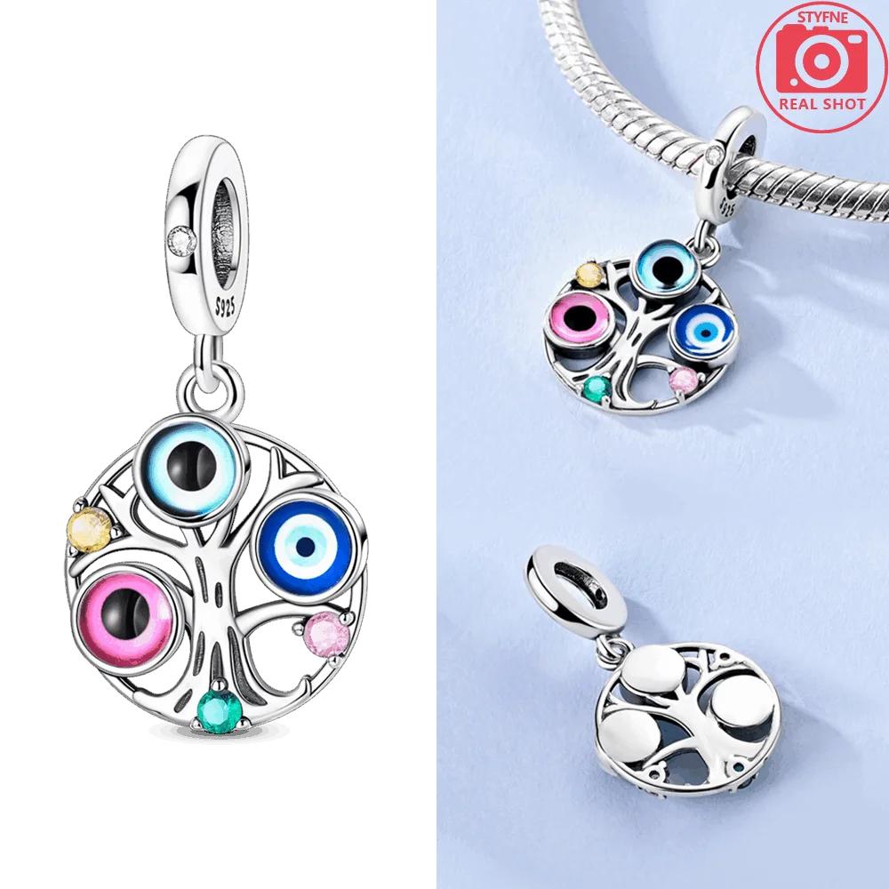 Copper Original Tree-Top Owl Pendant Animal Love Heart Dream Castle Bead Fit Bracelet Women Accessory Fine Gift Jewelry