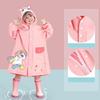 Kids Raincoat Waterproof Cute Pattern Lightweight Portable Children Hooded Rainwear for Girl Boy