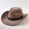 Populaire Europese en Amerikaanse klassieke suède westerse cowboyhoeden, retro mode cowboyhoeden voor mannen en vrouwen
