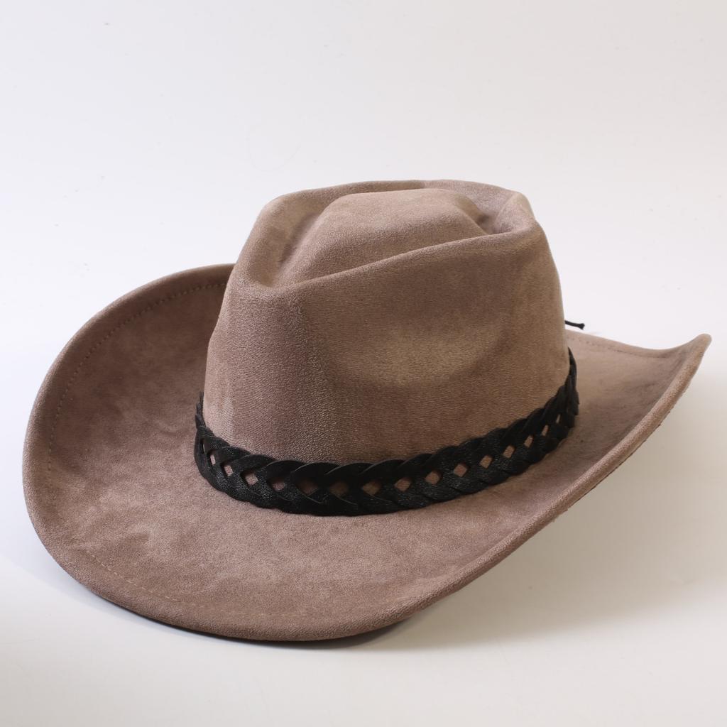 Populaire Europese en Amerikaanse klassieke suède westerse cowboyhoeden, retro mode cowboyhoeden voor mannen en vrouwen