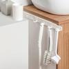 Gancio a scomparsa da parete multifunzionale a 4 ganci per cucina e bagno, gancio adesivo laterale per lavatrice e frigorifero