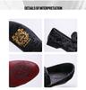 Mocassini Casual da Uomo Transfrontalieri in Pelle a Punta Affilata Scarpe da Guida Opache