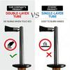 Commercial Grade Steam Cleaning Brush With Wooden Handle For Removing Coffee Deposits