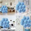 20 Pcs Balloons Whale Party Polka Dots Decor Printed Latex Blue Cartoon Animals Child
