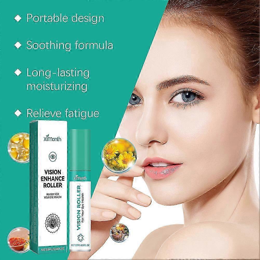 3X Vision-Enhance Roller for Women Men Reduces Fatigue Eyes Care Roller for Relieves Tired Dry Eyes/Puffys Eyes
