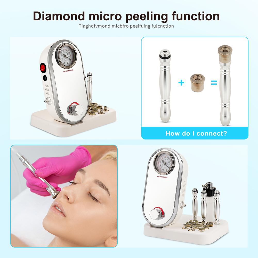3 In 1 Diamond Microdermabrasion Facial Lifting Machine Vacuum Suction Face Water Spray Exfoliate Removal Peeling Skin Care Tool