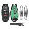 433Mhz 3+1Buttons Smart Car Remote Key with ID46 / PCF7945 Chip Fit for V-W Toua-reg 2010-2014