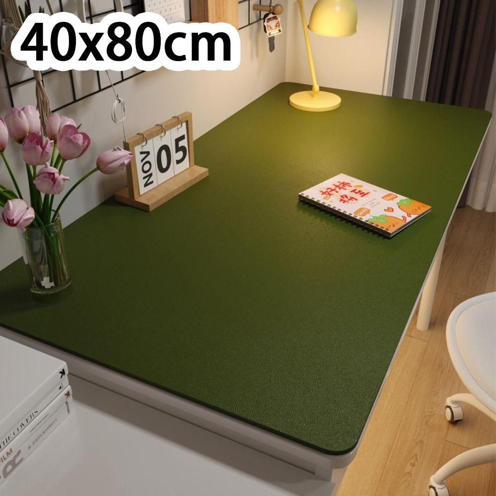 New Protection Eye Student Desk Mat Oil-proof Leather Coffee Table Mat Non-slip Solid Color Computer Desk Mat