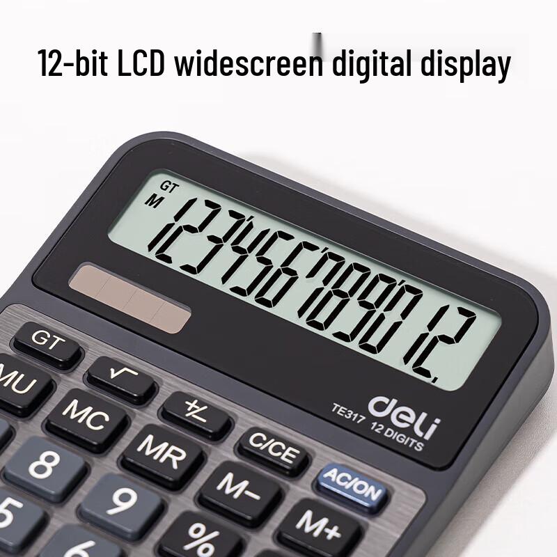 Deli 12-Digit Desktop Financial Calculator