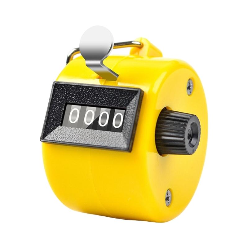 

Handheld Tally Counter Hand Mechanical Counters Clickers 4 Digit Number Count Clickers Counters for Coaching Golf жовтий
