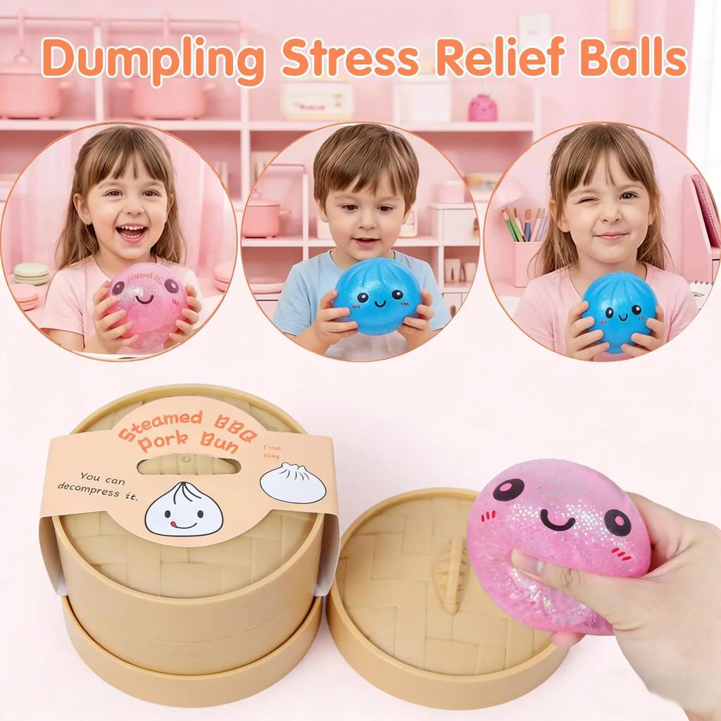 Übergroße Glitzer-Knödel-Squishies Weiches Langsam Rückprallendes Sensorisches Quetschspielzeug Linderung von Angst Fidget Stressball Bürogeschenke