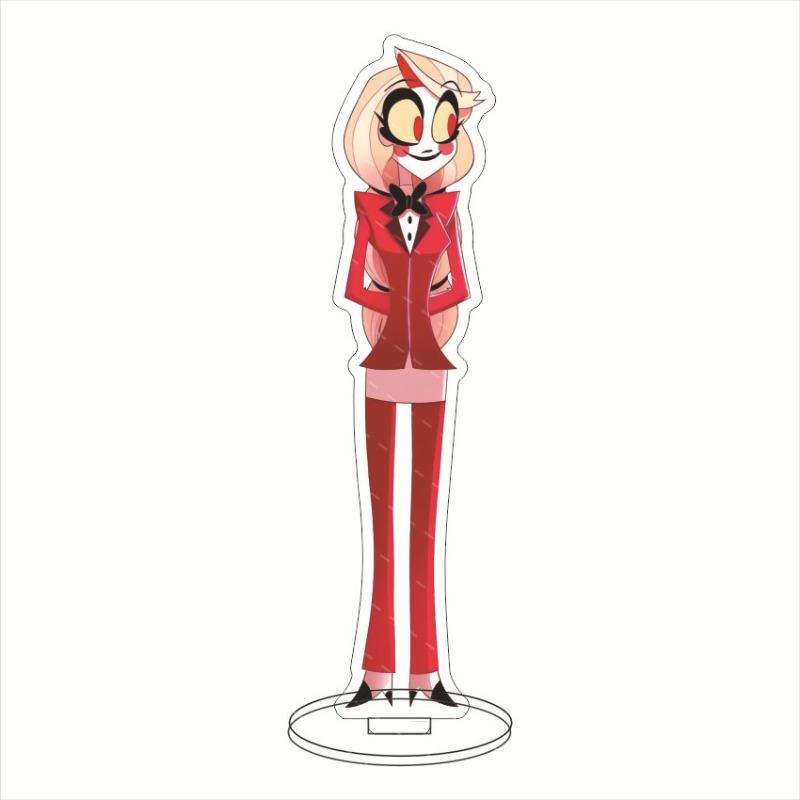Hazbin El Cute Acrylic Stand Figure Alastor Husk Angel Dust Decorative Ornaments Stand Model Fans Collect Gifts Toys