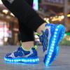 Colorful LED Luminous Low-Top Sneakers for Casual Sports and Dance - Unisex Korean Style