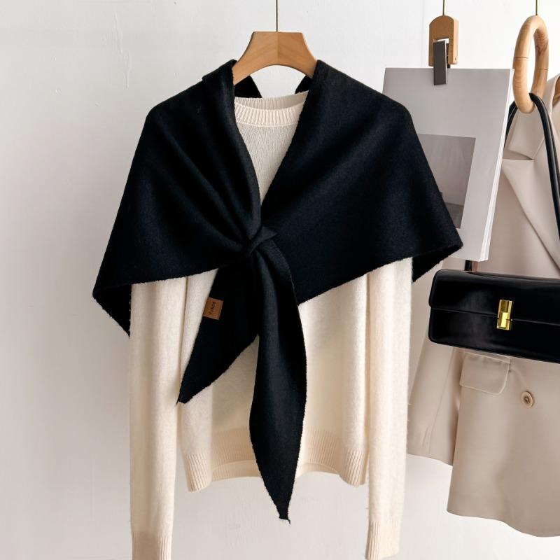 Women S Lazy Warm Triangular Scarf Multi Color Soft Shawl