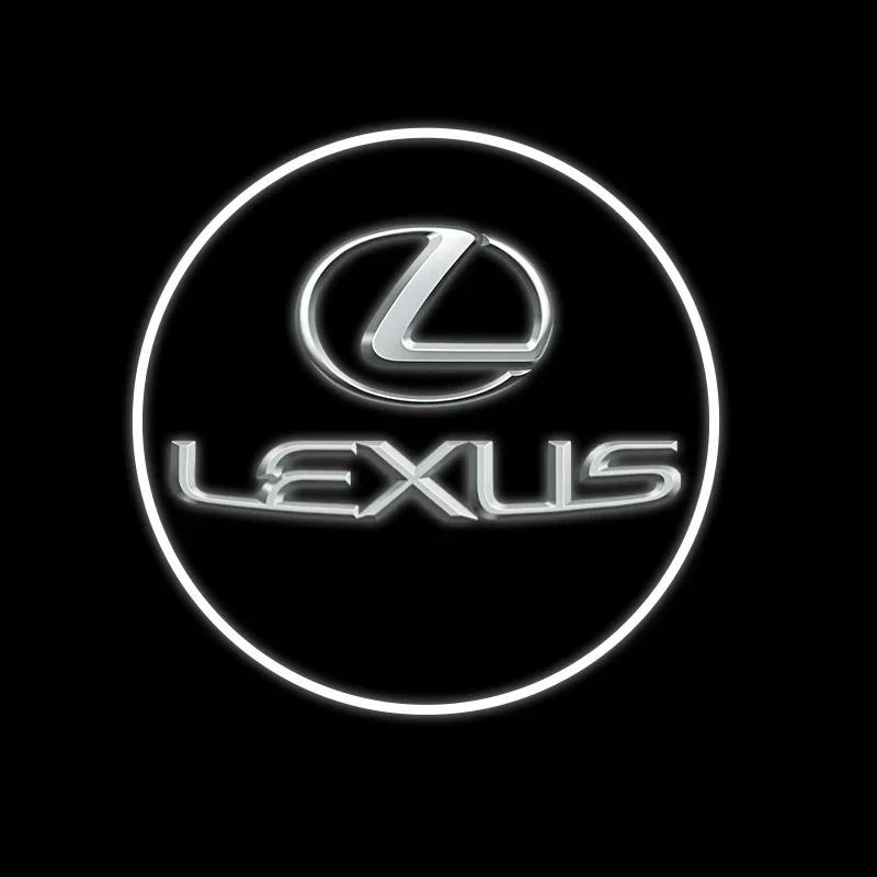 AABGE1 2PCS LED Car Door Projector Welcome Lamp Ghost Shadow Light Accessorie For Lexus GS IS LS500h ES260 ES300h RX350h NX260 UX260 LM