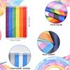 2 Pack Progress Gay Pride Flags Banner Bunting Rainbow LGBTQ Intersex Garland String Decorations 40Feet 30Flags 5x8 Inch