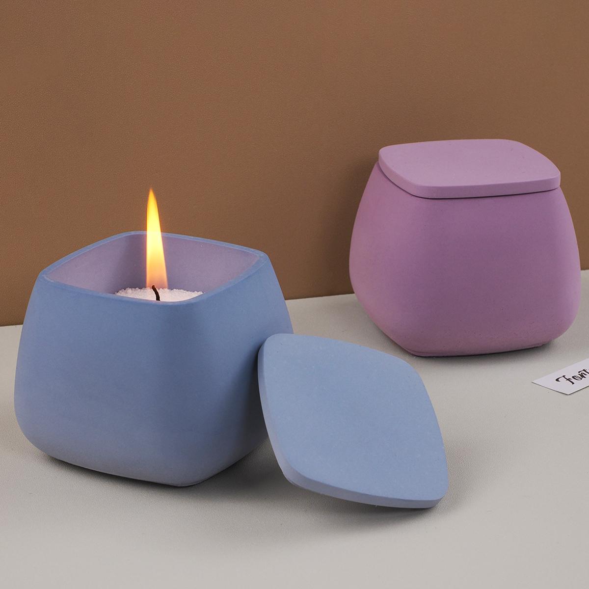 1 шт. квадратная банка для свечей — фото 5