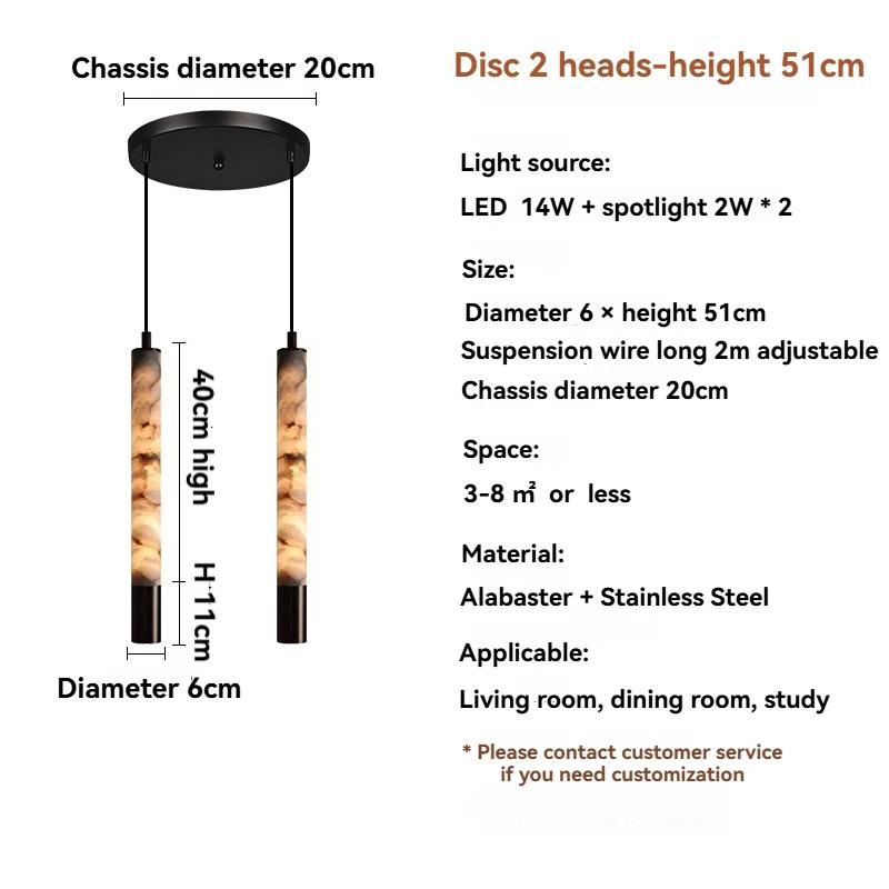 Spanish natural marble pendant light modern luxury villa hotel bar bedroom light home decoration simple design pendant light