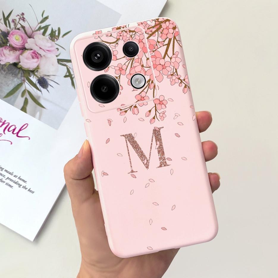 For Xiaomi Redmi Note 13 4G Case Cute Crown Letters Cover Soft TPU Phone Case For Xiaomi Redmi Note 13 Pro Plus Note13 5G Bumper