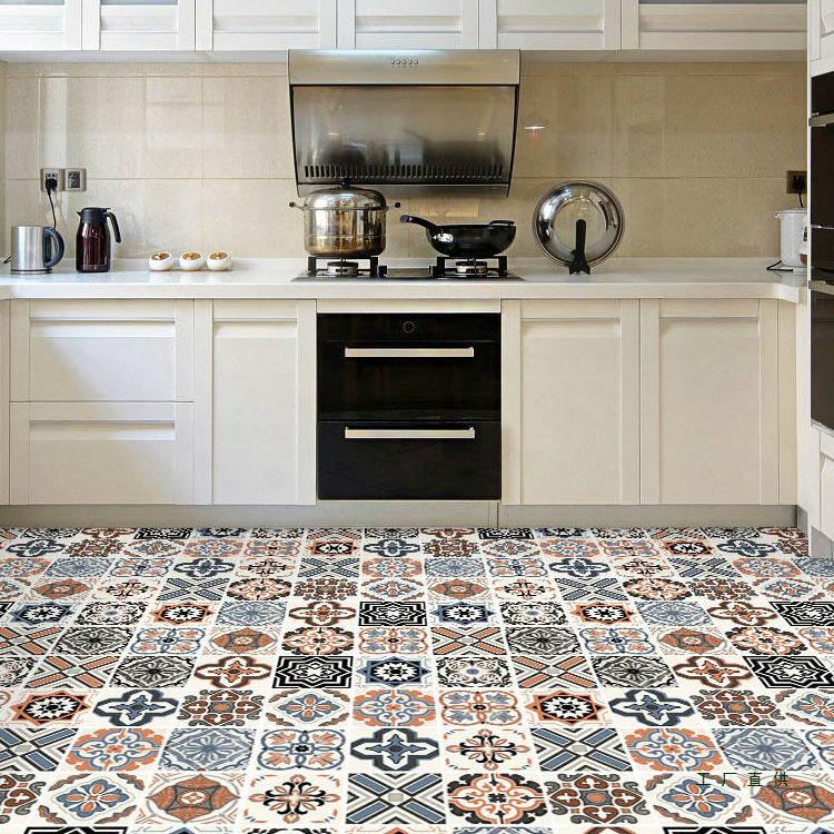 Thickened Waterproof Self-Adhesive Floor Tiles for Bathroom Renovation