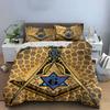 Masonic Symbol Decor Set Multiple Sizes Kid'S And Adults' Bedroom Exquisite 3Pc Bedding Set, Gift