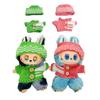 Cute Plush Vinyl Doll Clothes Kawaii Sweater Hat for Labubu Plushies Stuffed Animals Wear Fit for 10-17cm Kpop Dolls Accessories