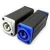 1Pc Led Powercon Ac Coupler Adapter Extender Connector Speakon Panel Mount Straight Adapter Blue White