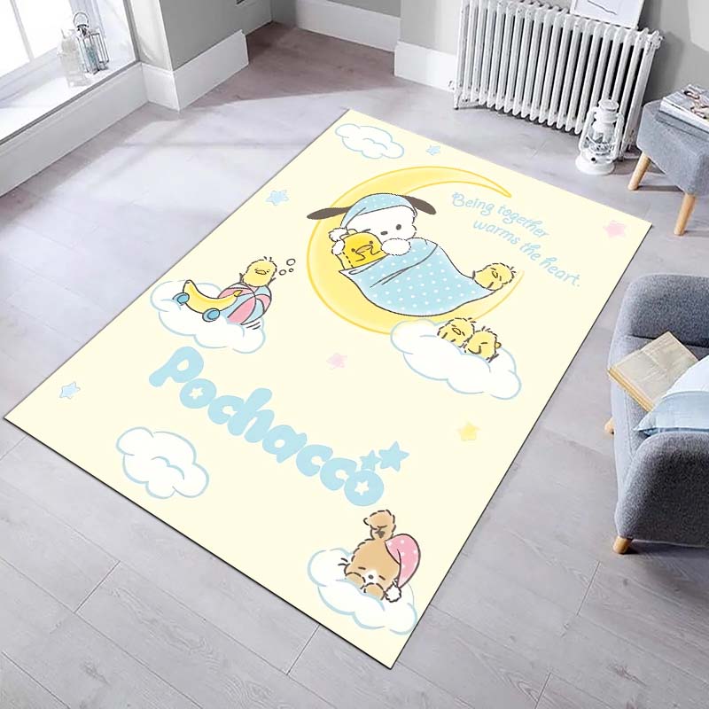 

3DPochacco Cartoon Character Non-slip Rug for Living Room, Suitable for Bedrooms, Playrooms, Sofas, Home Decor Doormats.6 60x90cm