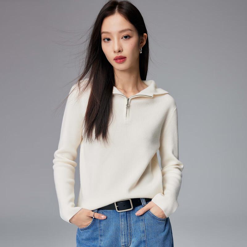 Paro Women's 100% Cashmere Half-Zip Knit Sweater