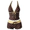 Womens 2 Pieces Set Tankini Swimsuits with Shorts Vintage Beach Swimsuit Swimwear Vacation Outfit Y1AC