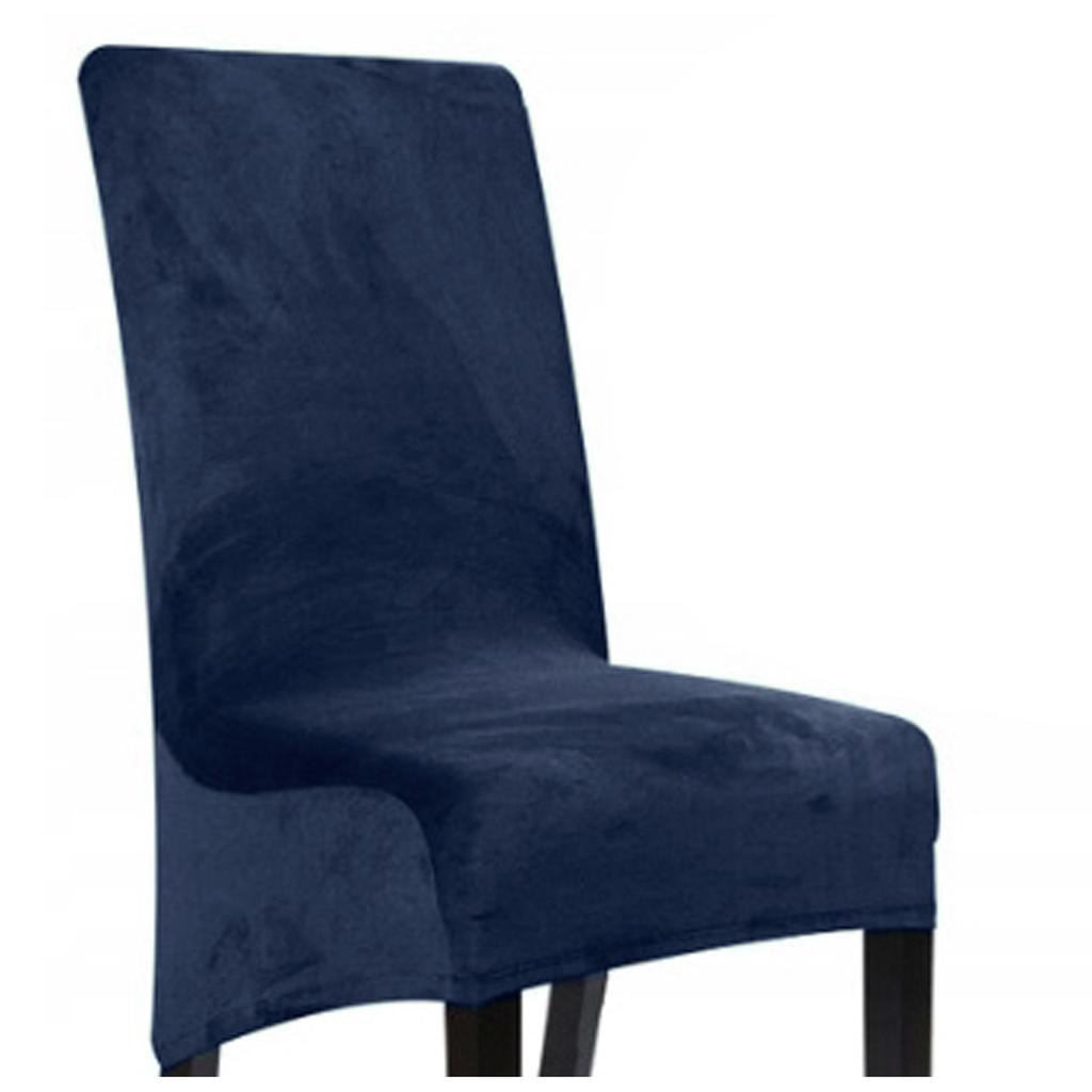 Cover For Xxl Sloping Chair Navy Blue Velvet