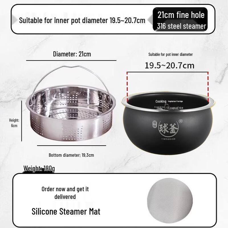 

316 Stainless Steel Steamer Basket with Handle
