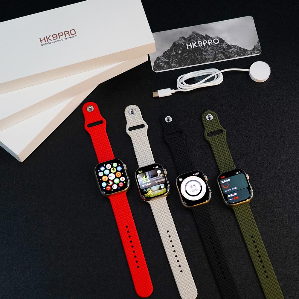 Rainbuvvy HK9 Pro Náramek Chytré hodinky 2,02palcový OLED 410x494 LC11S BT 5.1 Vodotěsné IP67 Podpora Bluetooth volání Sledování kroků Monitorování spánku