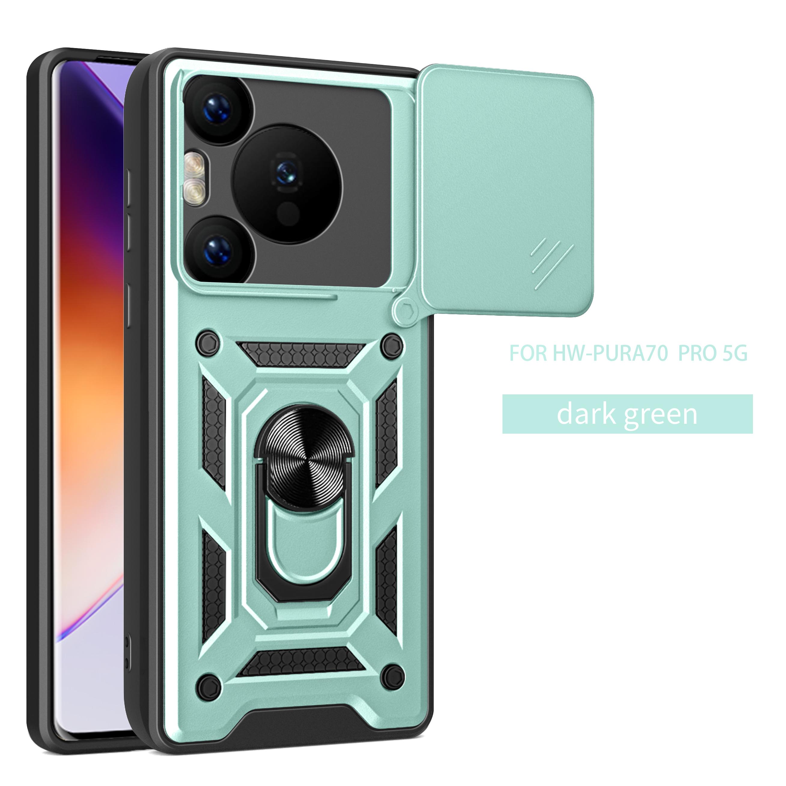 

Чехол для Huawei Pura 80 Чехол для телефона Huawei Pura 80 Pro + Pura 80 Ultra Магнитное кольцо-держатель Бронированная задняя крышка со шторкой для защиты камеры Huawei Pura 70