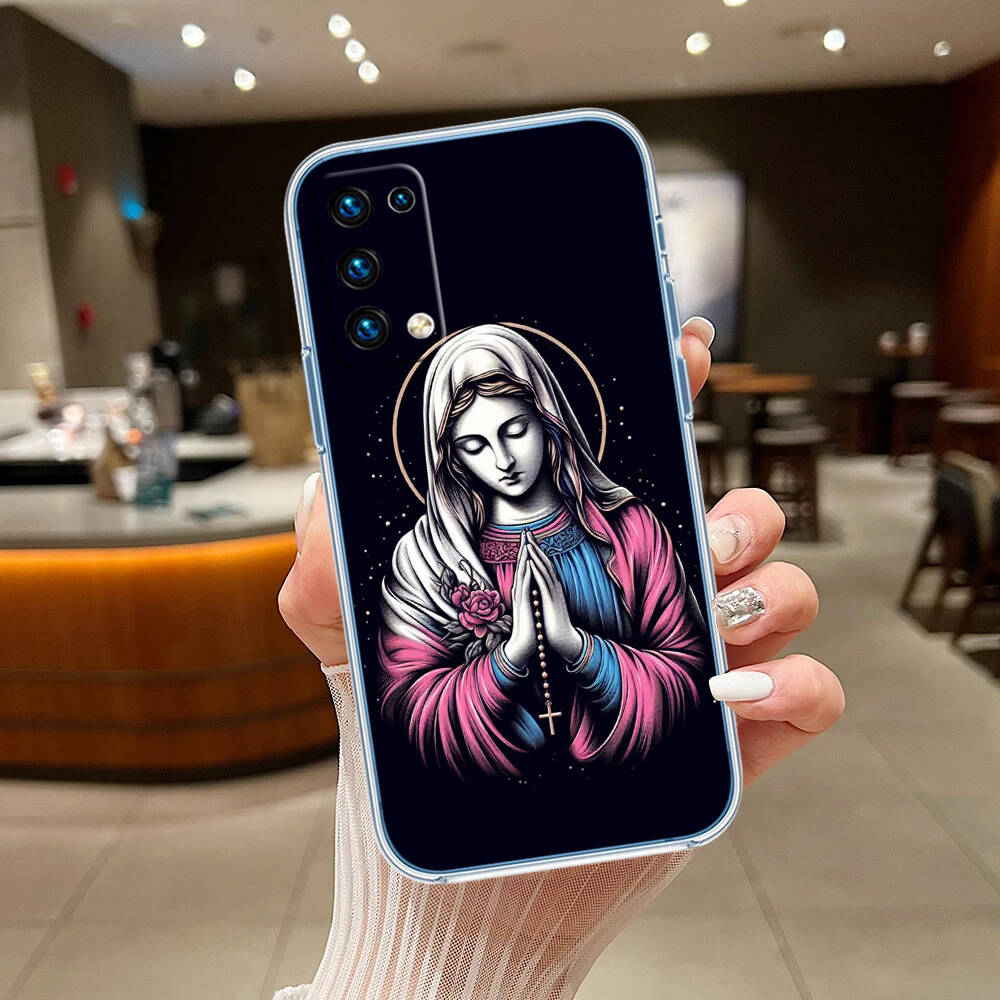 Virgen Maria Phone Case for Motorola Edge 20 30 S30 40 50 Fusion Lite Plus Pro Neo Ultra One Hyper Power Action Zoom Macro Vision