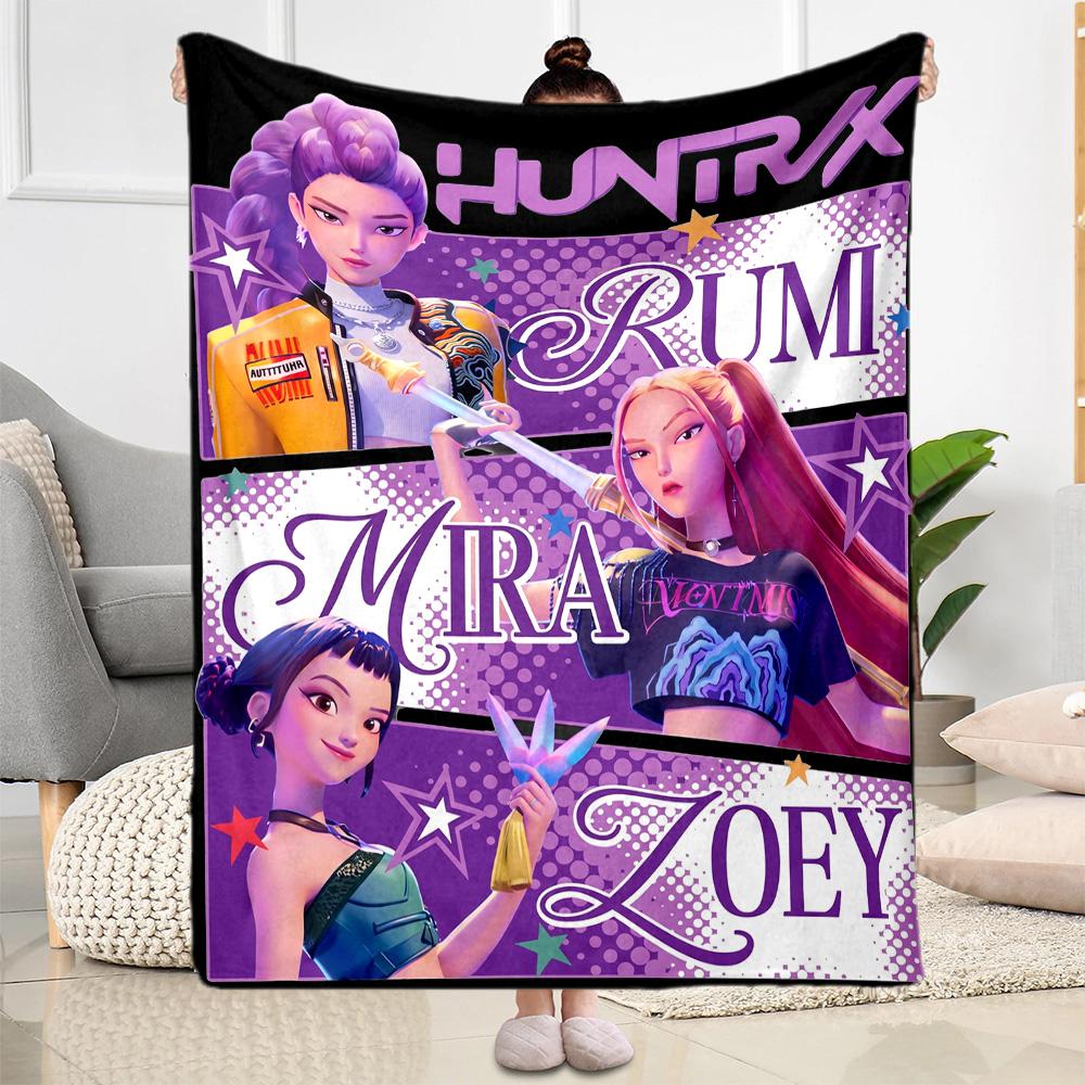 Colorful Fashion Trio Blanket Soft & Cozy Perfect for Office Bed Chair Four Seasons Universal Modern Perfect Gift for Relatives and Friends