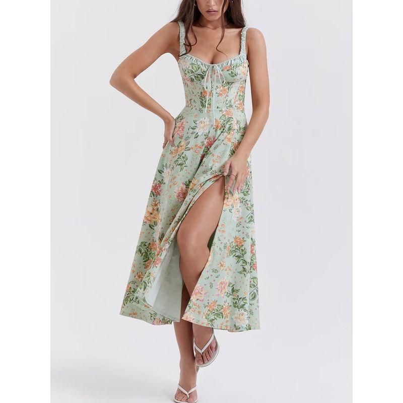 Houseof Vacation Style Slim Looking Long Dress Sling