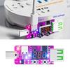 Type C Voltage Current Tester Double Input PD3.1 28V Starts & Multifunctional Power Detectors Suitable for Factory Test