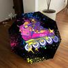 1pc Roller Skate, Cosmic Themed High-quality Umbrella,Automatic Opening and Closing Umbrella,Multi-functional Umbrella G0811250