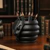Durable Desk Organizer 3D Printed Snake Shape Pen Holder, Creative Desktop for Pencils Stationery Storage Container Colored Gel Pens Utility