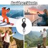 Alloy Retractable Key Reel Black Wire Rope Holder Portable Carabiner Clip  Outdoor Backpack Use