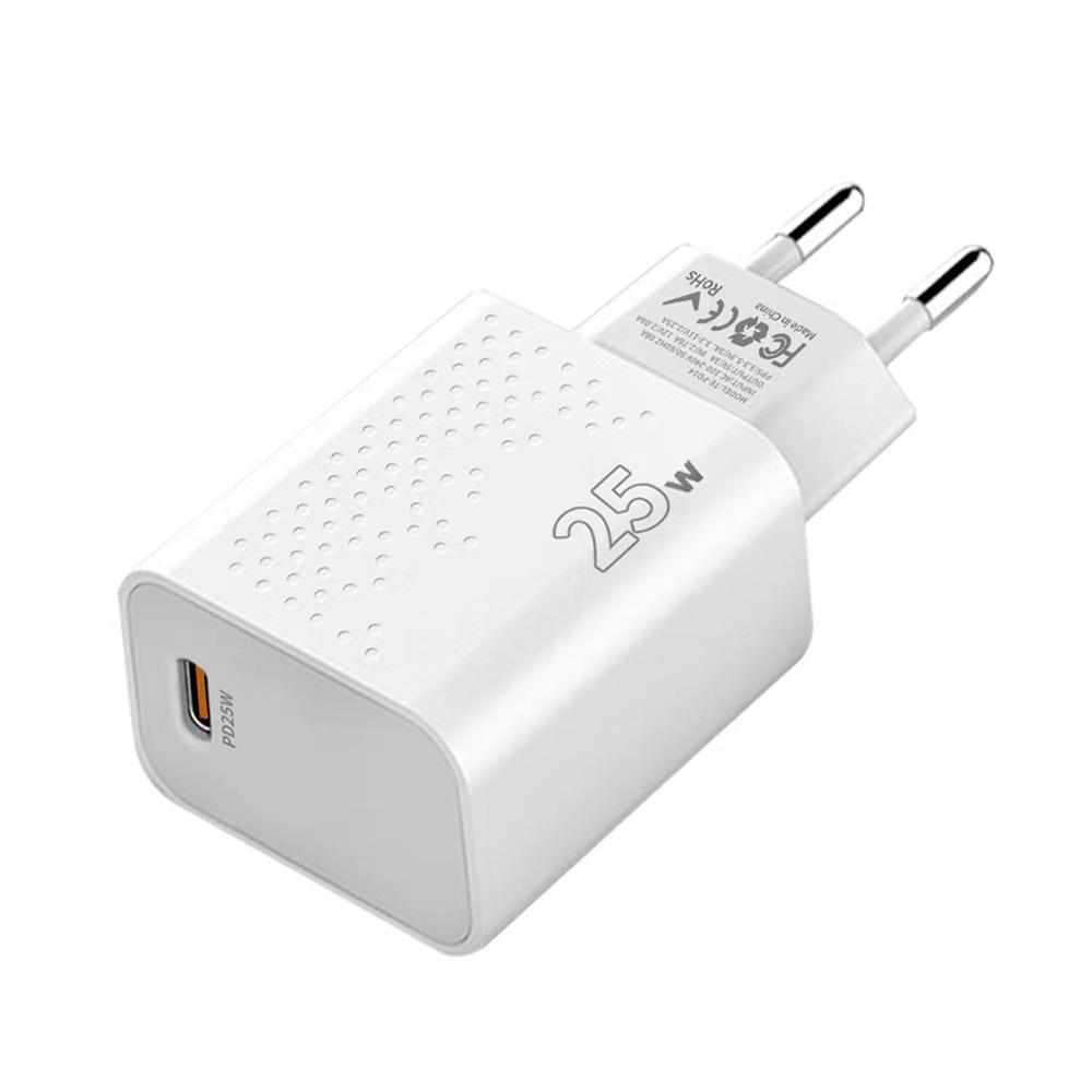 PD25W Type-C Mobile Charger with EU & US Plug Options