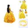 Elegante Costume Cosplay da Principessa Belle de La Bella e la Bestia, Stile Fiabesco, per Donna