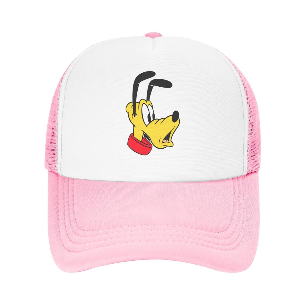 Letní chladicí Pluto disney pes Síťované baseballové čepice Pánské Dámské Nastavitelné Pěnové Trucker čepice Pro běžné nošení
