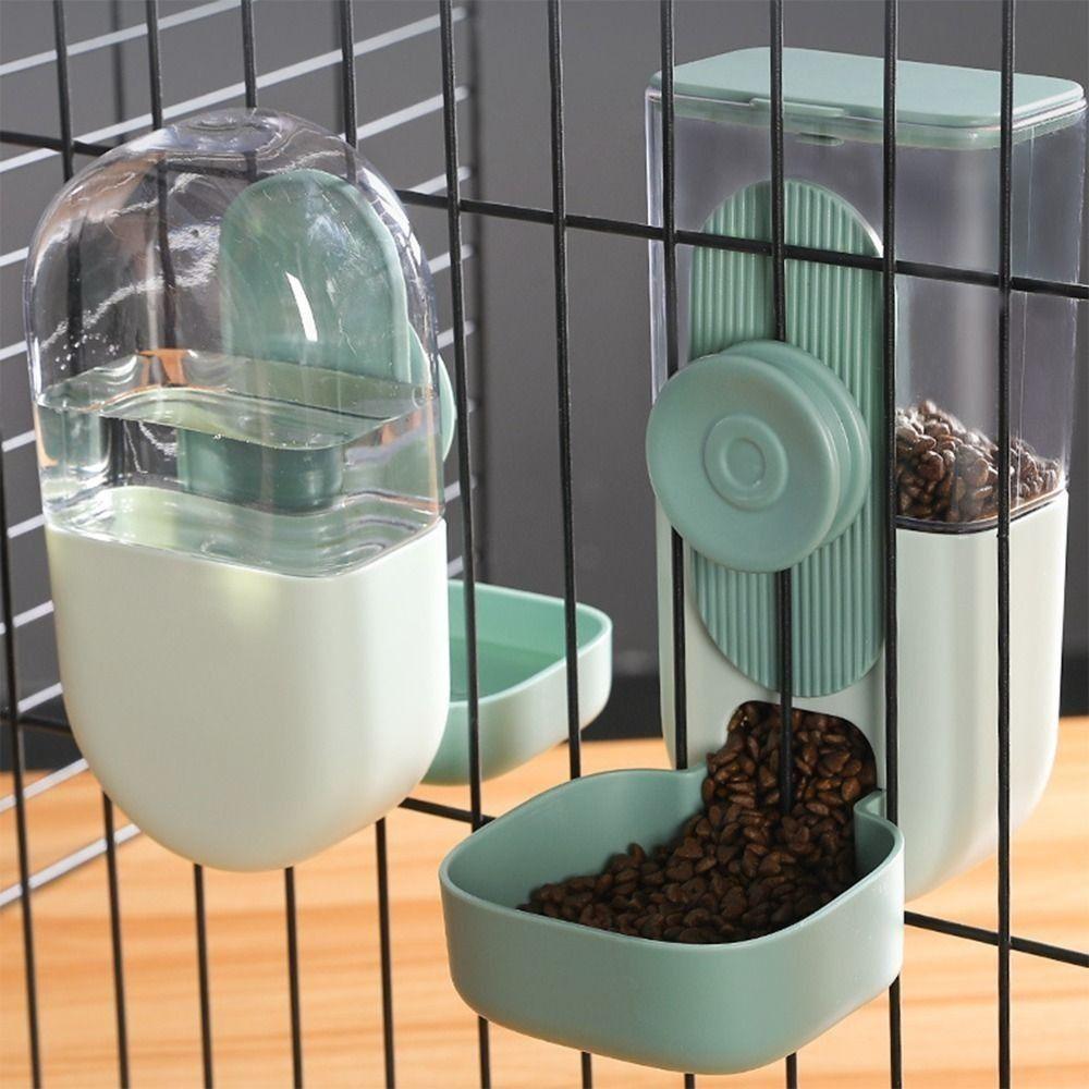 Automatic Pet Food Water Bottle Cage Hanging Pet Food Storage Container Dog Feeding Bowl  Kittens