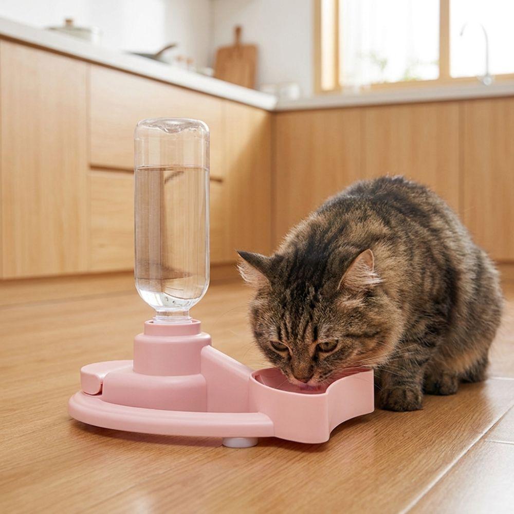 Stable Base Cat Drinking Machine Large Capacity Pet Drinking Station Cat Water Bowl Holder  Travel