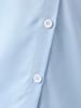 Girls' Short Sleeve Shirt Dress, Ruffle Hem Casual Summer Dress for Kids 1-8Y