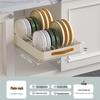 Bowl & Dish Pull-Out Storage Rack - In-Cabinet Drainer & Organizer