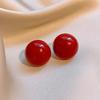 Fan Flower Bamboo Tassel Earrings Trend Ear Hook National Style Temperament High-end Earrings